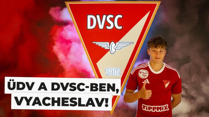 A DVSC új tehetséget igazolt: egy fiatal ukrán védő csatlakozott a csapathoz – hivatalosan is megerősítette a klub az M4 Sporton.