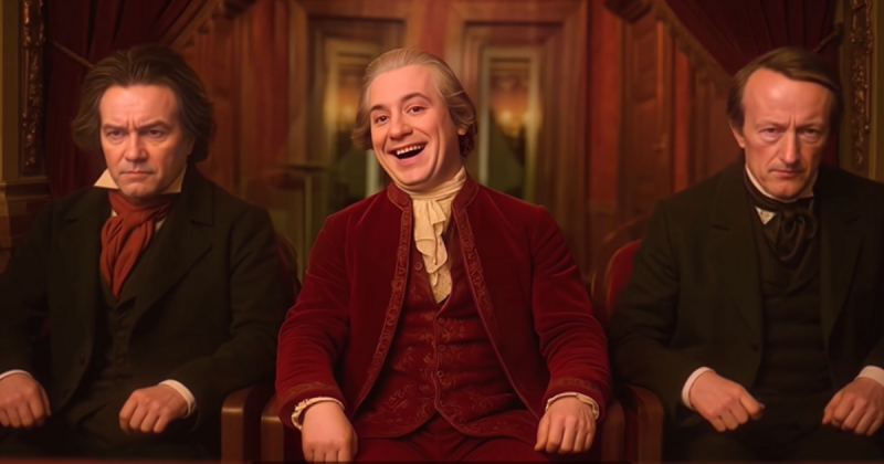 Az Operaház varázslatos világában életre keltették Mozart, Beethoven és Wagner zenei géniuszait egy lenyűgöző videó keretein belül.